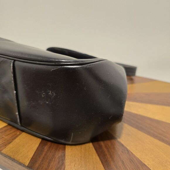 True Vintage 50s Roth-Made Mini Evening Bag Purse Black Calf Leather Chic READ - Picture 13 of 14